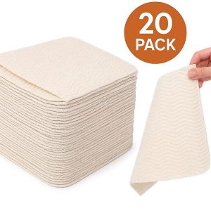 Reusable Paper Towels 20 Pack Washable for Kitchen and Bathroom