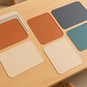 17 Heat Resistant Silicone Placemats Set of 6 for Dining Table