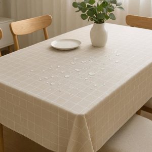 Waterproof Table Cover Rectangular Oilcloth for Dining Table